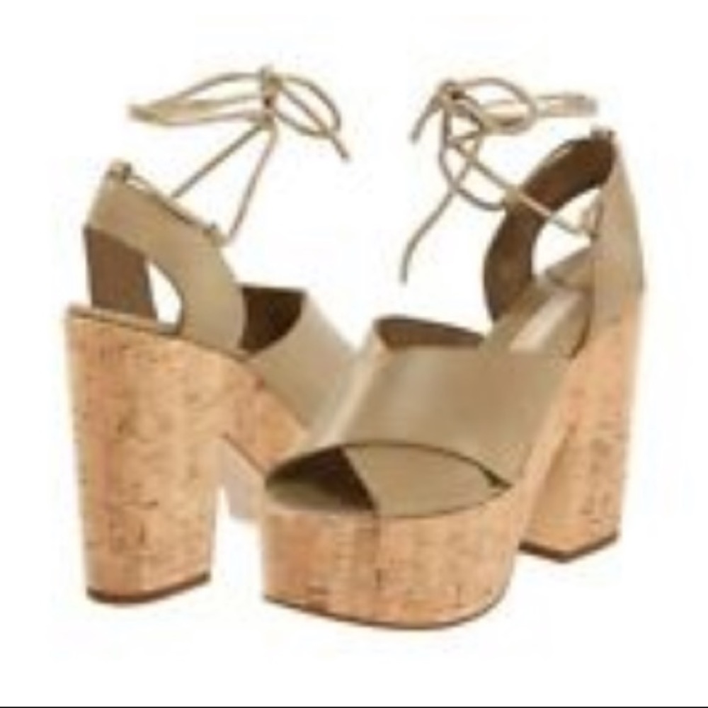 Michael Kors Lace-Up Platform Wedge Sandal